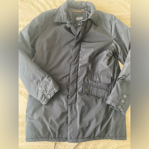 NATIVE YOUTH Black Puffer Jacket Weather-Resistant - Picture 4 of 11